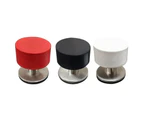 Non Punch Door Stopper Self Adhesive Heavy Duty Stainless Steel Rubber Stopper - Black