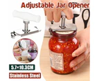 Stainless Steel Adjustable Twist Jar Opener Spiral Can Seal Lid Cap Remover Aus