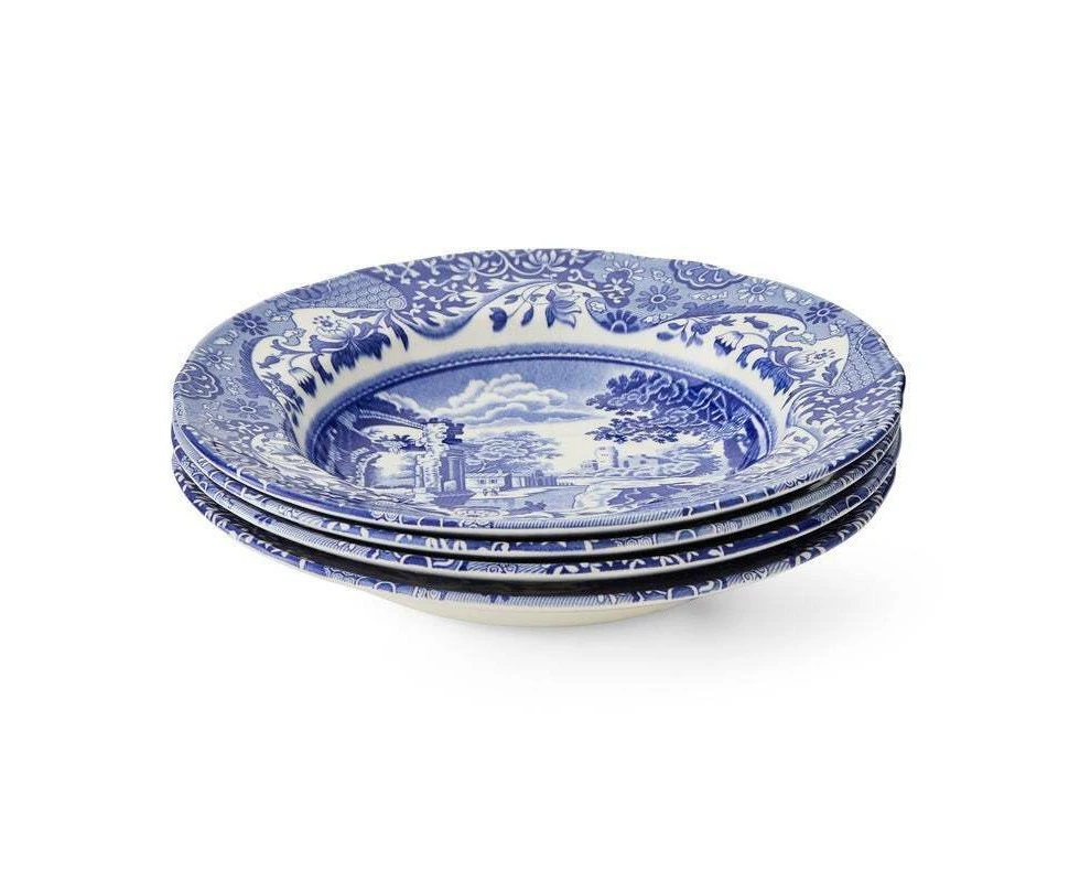 Spode Blue Italian - Soup Plate - 23cm (Set of 4)