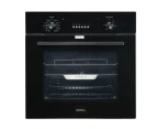 Brohn 60cm Built-in Electric Oven Black Glass 10 Functions with inBuilt AirFry mode