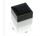 1Pc Waterproof Solar LED Lights Square Fence & Garden Lamp Warm/Cold - Warm Light