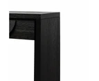 Bonnie 140cm Wooden Console Table with Drawers - Textured Espresso Black