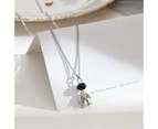 Hip Hop Titanium Steel Astronaut Pendant Necklace Men Women Child Gift