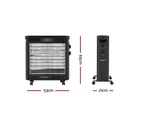 Devanti 2200W Infrared Heater Radiant Heaters