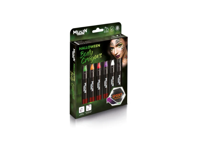 Moon Terror Halloween Body Crayons Box Set Assorted Colours Size: One Size