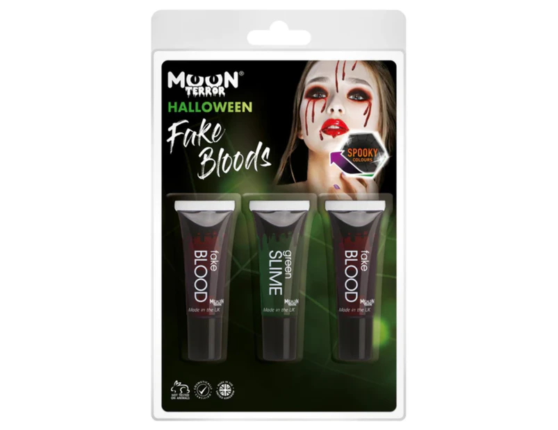 Moon Terror Fake Blood and Green Slime Halloween Special Effect Size: One Size