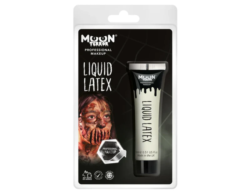Moon Terror Pro FX Liquid Latex 15ml White Halloween Special Effect Size: One Size