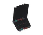 10 Pairs X Mens Bonds Business Socks Bamboo Black Crew Socks Work 20K - Black 20K