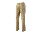 2 x Mens Hard Yakka Drill Work Pant Cotton Khaki Pants Y02501 - Khaki