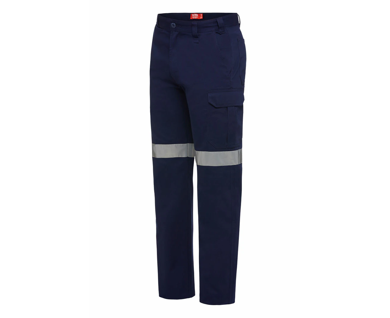 3 x Mens Hard Yakka Basic Drill Cargo Pant Cotton Navy Pants With Tape - Navy