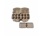 50 X Egg Cartons For 12 Eggs Full Dozen New Carton Twin Six Pack Brown Paper