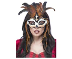 Voodoo Priestess Eyemask Costume Accessory Size: One Size