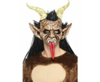 Beast/Krampus Demon Adult Mask Costume Accessory Size: One Size