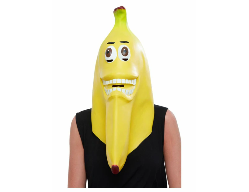 Banana Latex Mask Costume Accessory Size: One Size Fits Most