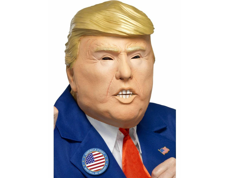 President Latex Mask Costume Accessory Size: One Size Fits Most