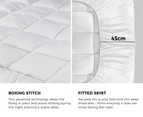 Bedra Mattress Topper Microfibre Pillowtop Protector Underlay Pad King Single - White