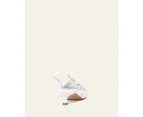 Jo Mercer Women's Monica Mid Heel Als Sandals - White