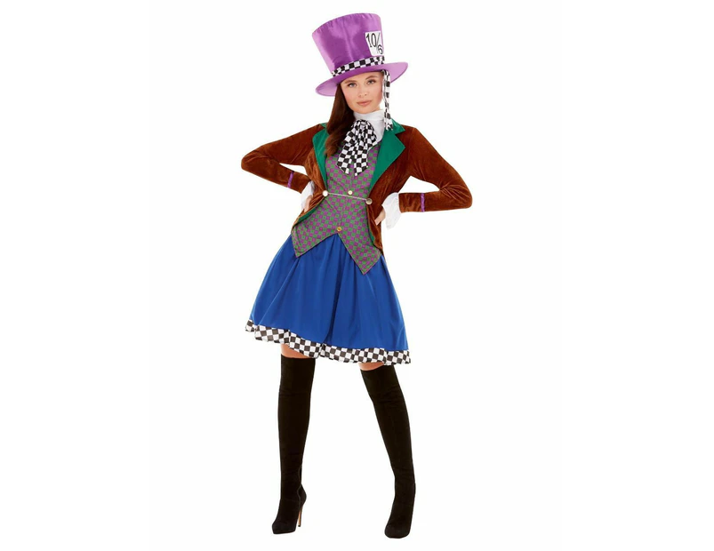 Alice In Wonderland Mad Hatter Miss Hatter Adult Costume Size: Extra Small