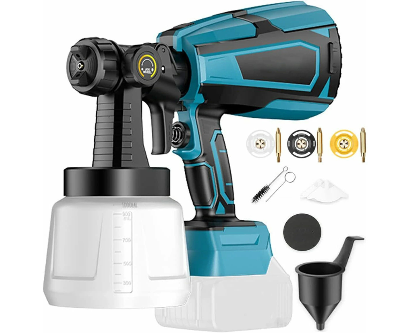 Cordless High Pressure Airless Spray Gun Paint Sprayer For Makita 18V Battery