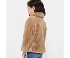 Target Faux Fur Coat - Neutral