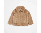 Target Faux Fur Coat - Neutral