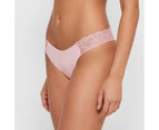 Lacey No Show Brazilian Briefs - Lily Loves - Pink