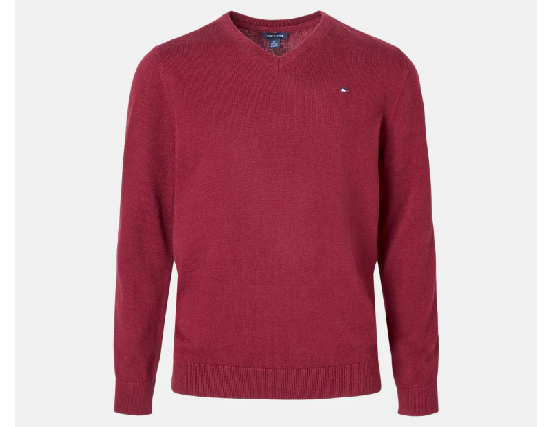 Tommy Hilfiger Boys' Essential V-Neck Sweater - Rouge