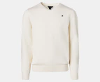 Tommy Hilfiger Boys' Essential V-Neck Sweater - Ivory Petal