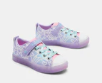 Skechers Girls' Twinkle Toes Sparks Ice Dreamsicle Light-Up Sneakers - Lavender/Multi