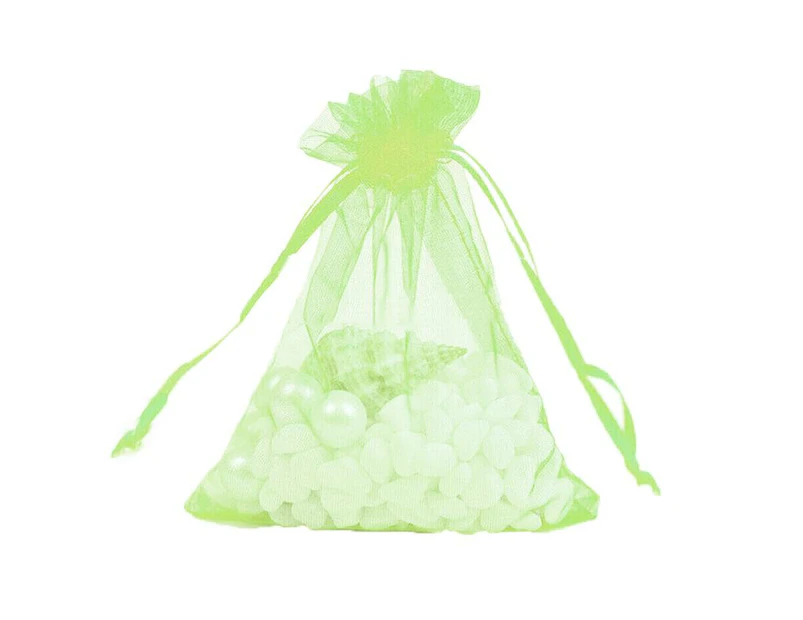Organza Bag Sheer Bags Jewellery Wedding Candy Packaging Sheer Bags 10*15 cm - Fruit Green