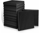 12x Sound Absorbtion Foam Studio Acoustic Proofing Panel Wedge Karaoke