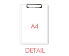 All The Best Warm Heart Text Lithe Dog Clipboard Folder File Folio Bussiness Plate A4