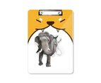 Animal Paper Breaks Impact Elephants Dog Clipboard Folder File Folio Bussiness Plate A4