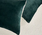Gioia Casa Teddy Sherpa Quilt Cover Set - Emerald