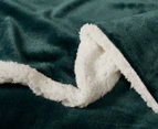 Gioia Casa Teddy Sherpa Quilt Cover Set - Emerald