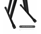 Adjustable Keyboard Stand Heights Folding Double Braced X Style Music Piano