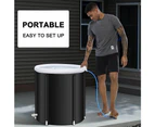 Large Portable Ice Bath Tub Athletes Cold Hot Water Therapy Folding Bathtub 90 x 75 cm