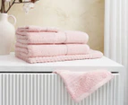 Glasshouse Tahiti Candle 350g + Sheraton Egyptian Cotton 5-Piece Towel Set - Pink Mist