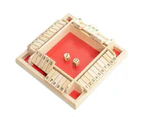 Shut The Box Game Wooden Board Number Drinking Dice Toy Family Traditional Au Dm - Red #1