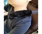 2pcs Car Seat Belt Strap Pad Soft Harness Shoulder Cushion Cover Protector - Grey