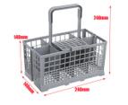 Universal Dishwasher Cutlery Basket Storage Tray Cage Deluxe Tableware Holder