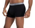 Men 6 x Jockey Super Soft Modal Trunk Underwear Black Undies - Black