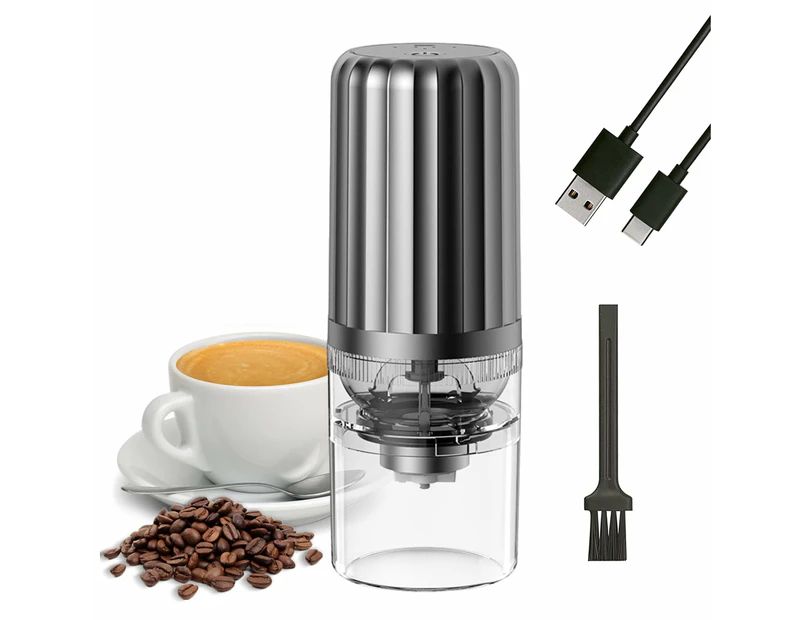 Electric Coffee Grinder, Small Cordless Coffee Grinder with Adjustable Coarseness, Portable Automatic Ceramic Conical Burr Mill, for Espresso,Pour