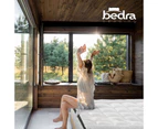Bedra Double Mattress Topper 5cm Microfibre Protector With Airflow Mesh Design