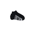 18 X Bonds Mens Logo Comfy Cushioned Low Cut Black Sock - Black