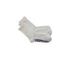 6 x Bonds Mens Logo Comfy Cushioned Crew White Socks - White