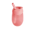 Munchkin 10oz/295ml Simple Clean Straw Anti-Spill Sippy Cup - Pink 12M+