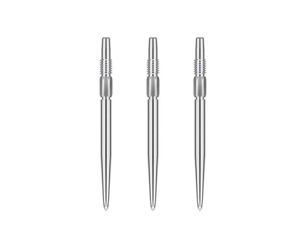 3pc Target Swiss Point Replacement Accessory For Darts SP Barrels Silver