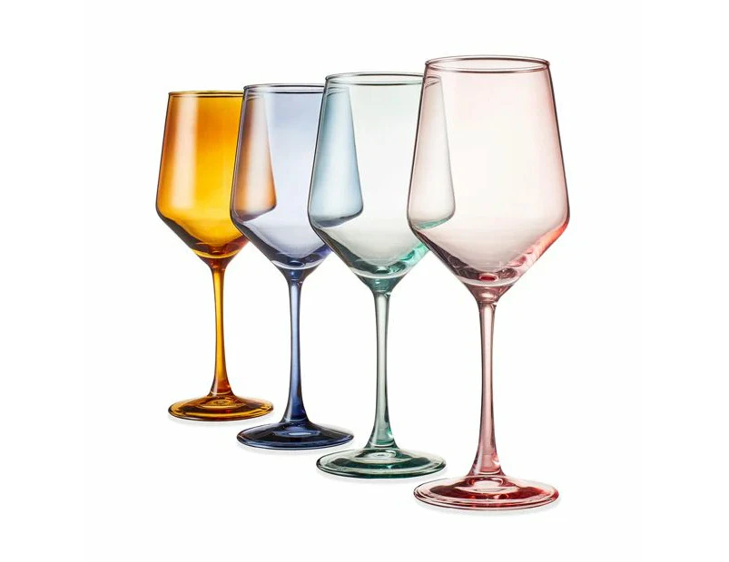 Spectrum Wine Glasses, 4 Pack - Anko