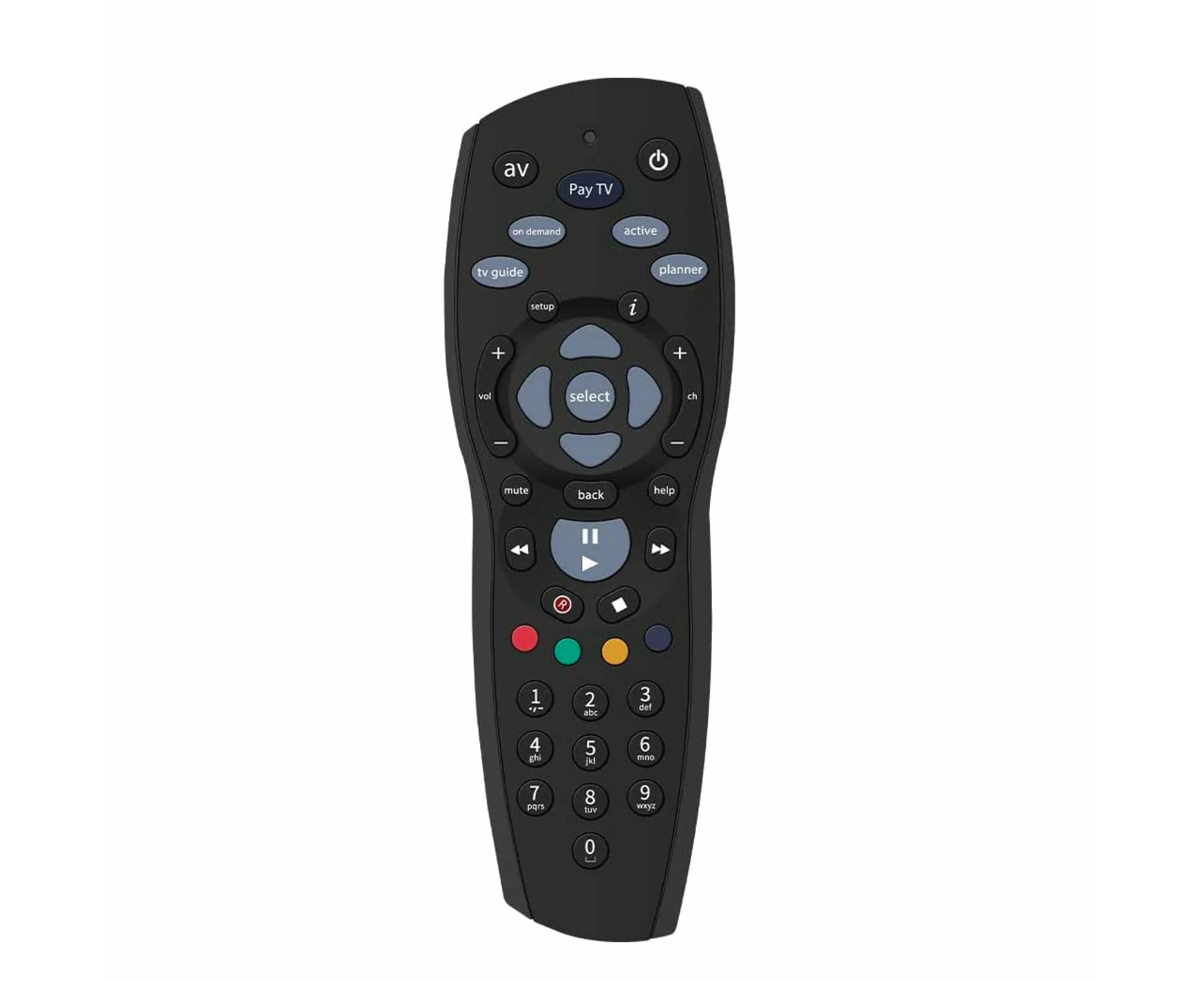 PayTV Remote Control Compatible with Foxtel Standard IQ IQ2 IQ3 IQ4 HD - Black